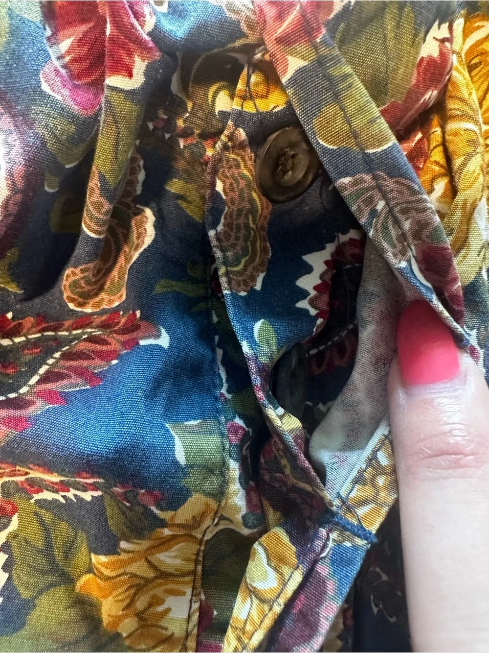 Vintage Banana Republic Blue Paisley & Floral Cotton Shorts